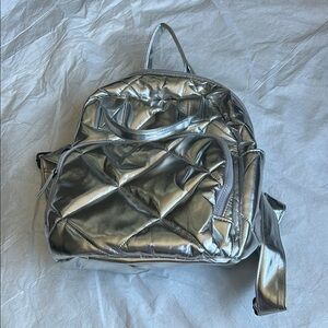 Mossimo Supply Co. Metallic Silver Backpack